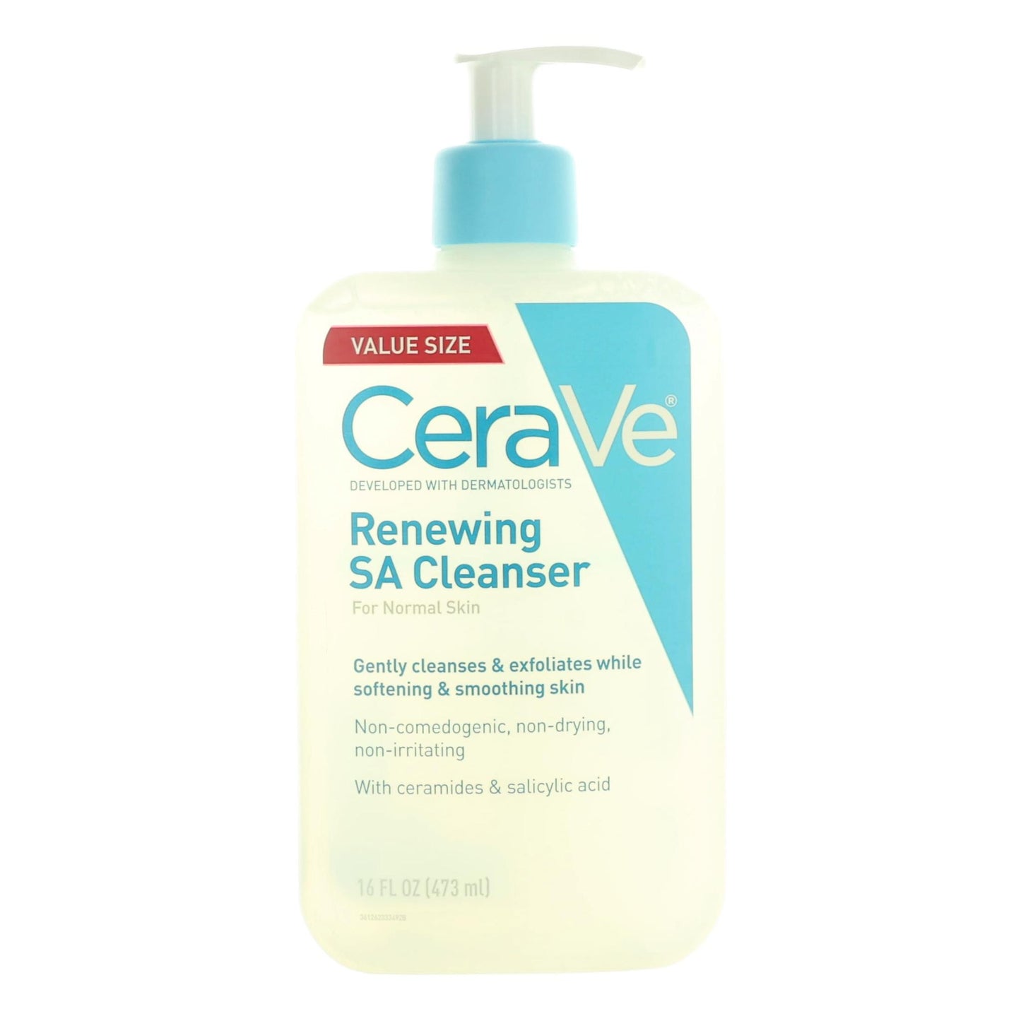 CeraVe Renewing SA Cleanser by CeraVe, 16oz Facial Cleanser for Normal Skin