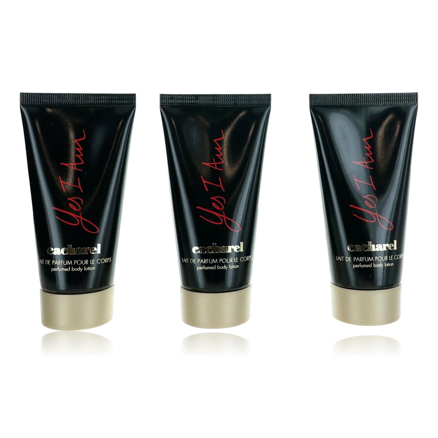 Yes I Am by Cacharel, 1.7oz Body Lotion women - Pack of 3 ( total 5.1oz )