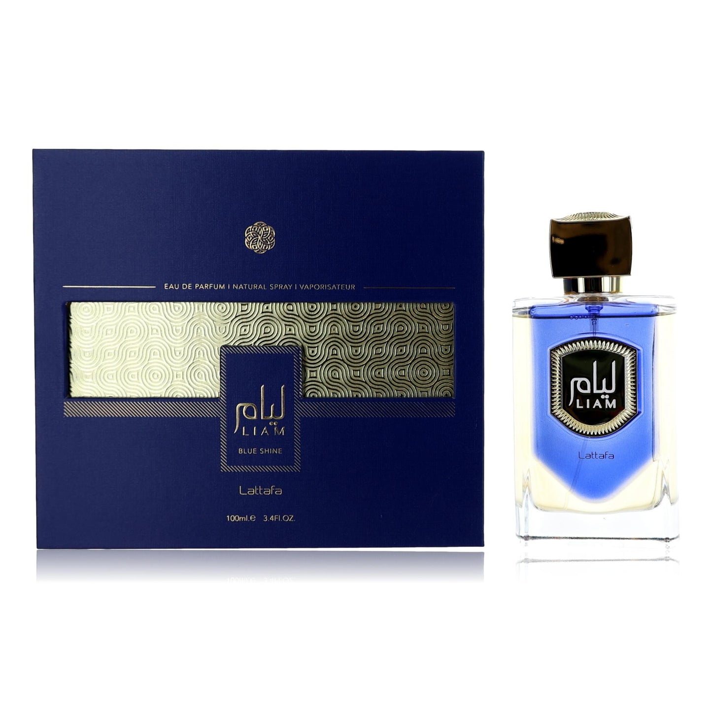 Liam Blue Shine by Lattafa, 3.4 oz EDP Spray for Unisex