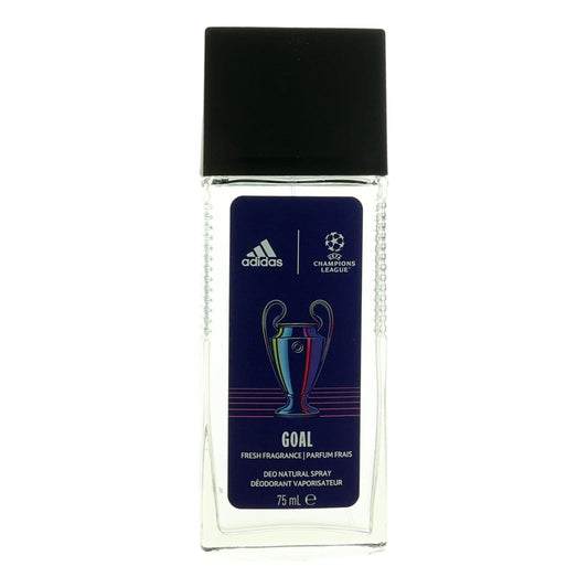 Adidas UEFA Champions League Goal by Adidas, 2.5oz Deo Natural Spray men