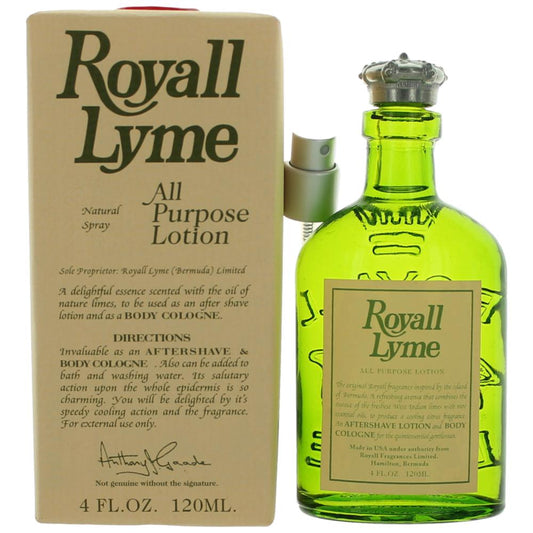 Royall Lyme by Royall Fragrances, 4oz All Purpose Lotion Spray men