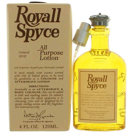 Royall Spyce by Royall Fragrances, 4oz All Purpose Lotion Spray men