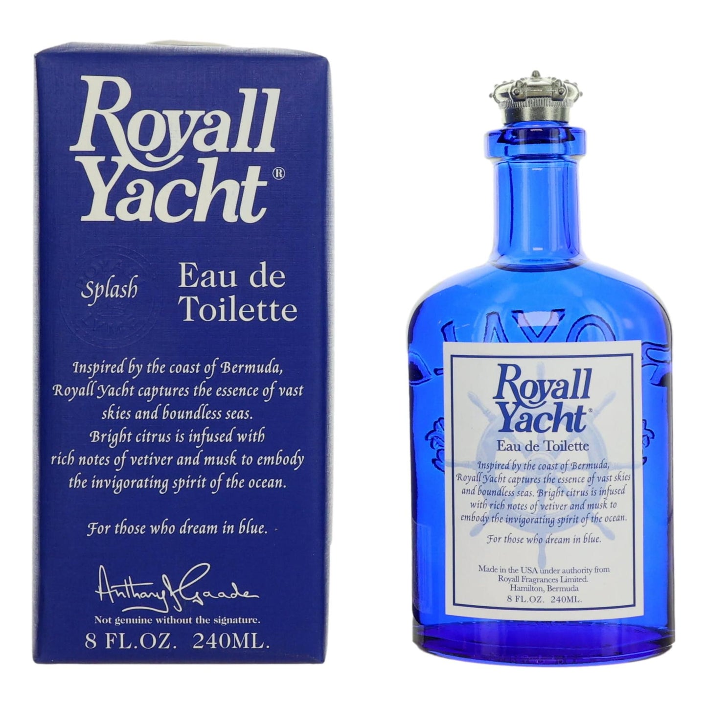Royall Yacht by Royall Fragrances, 8 oz EDT Splash for Men