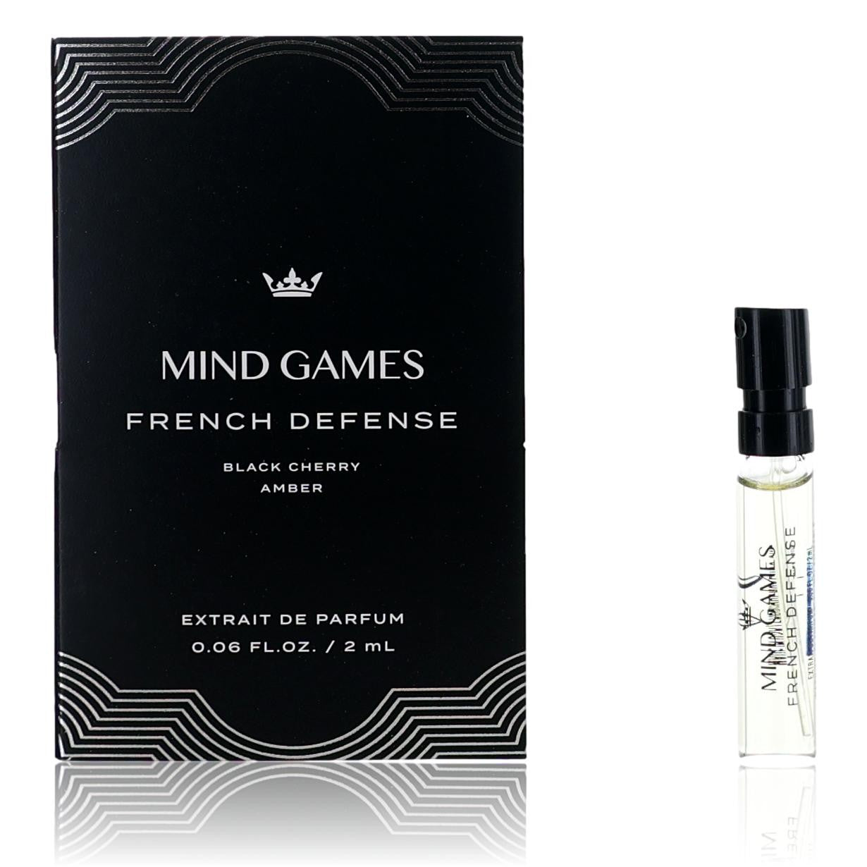 French Defense by Mind Games, 0.06oz Extrait de Parfum for Unisex Sample