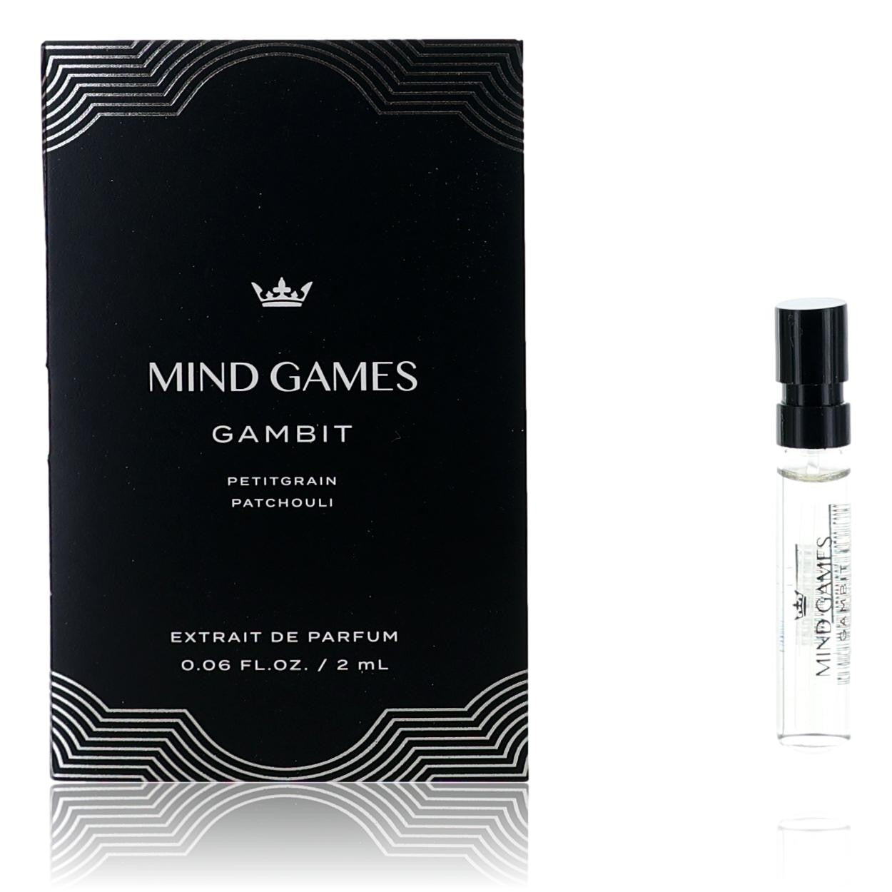 Gambit by Mind Games, 0.06 oz Extrait de Parfum for Unisex Sample