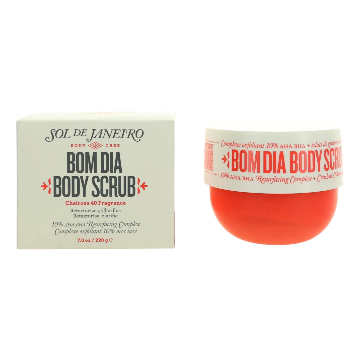 Bom Dia Body Scrub by Sol De Janeiro, 7.8 oz Body Scrub