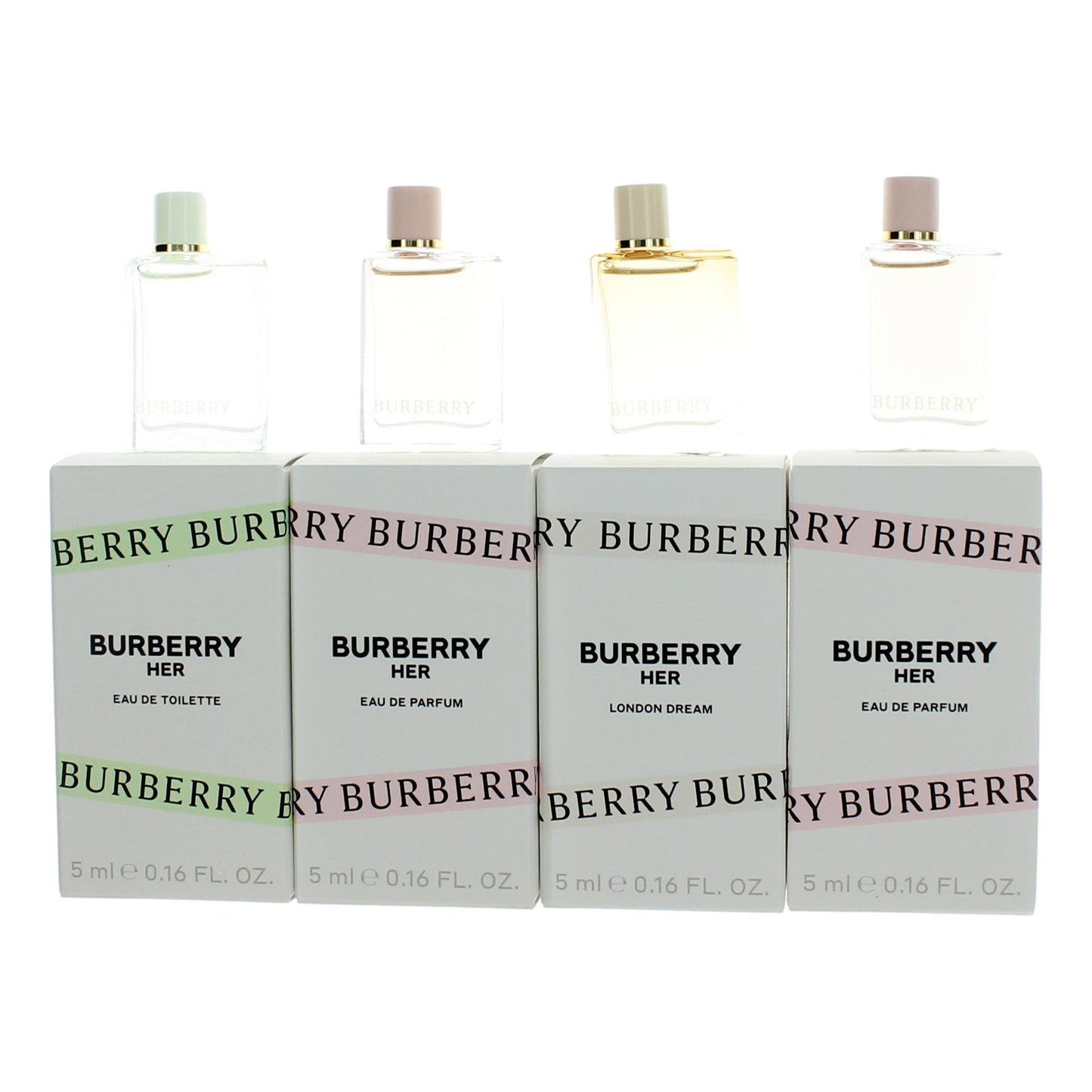Burberry Her by Burberry, 4 Piece Variety Mini Gift Set for Women