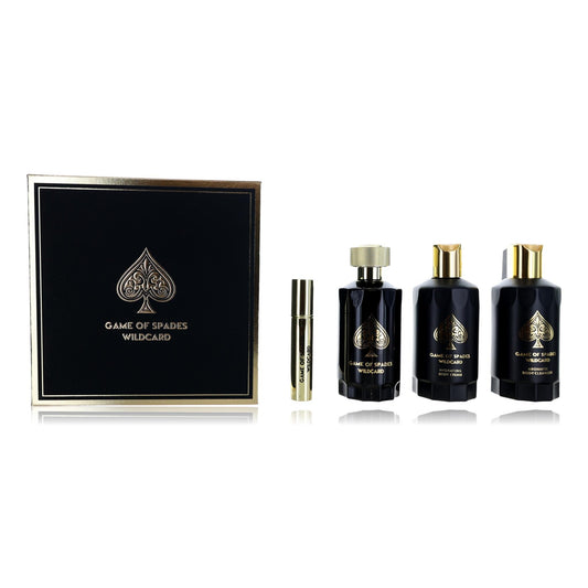 Game of Spades Wildcard by Jo Milano, 4 Piece Gift Set for Unisex