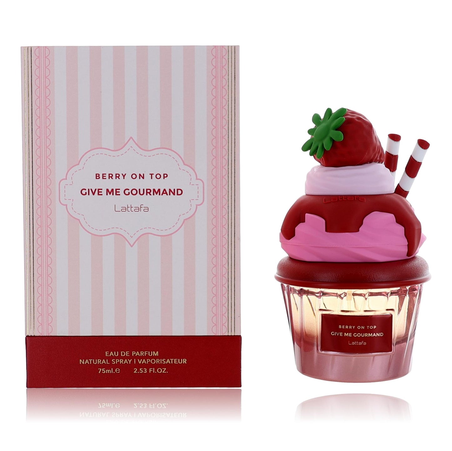 Berry On Top Give Me Gourmand by Lattafa, 2.53 oz EDP Spray for Women
