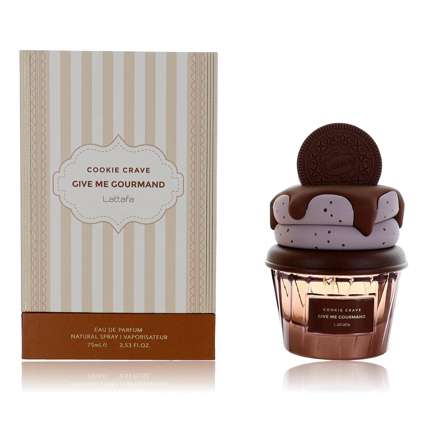 Cookie Crave Give Me Gourmand by Lattafa, 2.53 oz EDP Spray for Women